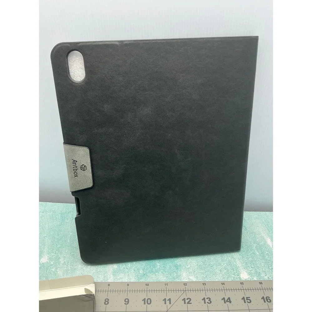 Antbox Black leather Case iPad Air 13 Inch M3 M2 Pencil Holder Auto Sleep‎ Wake